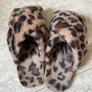 Cute cheetah slippers